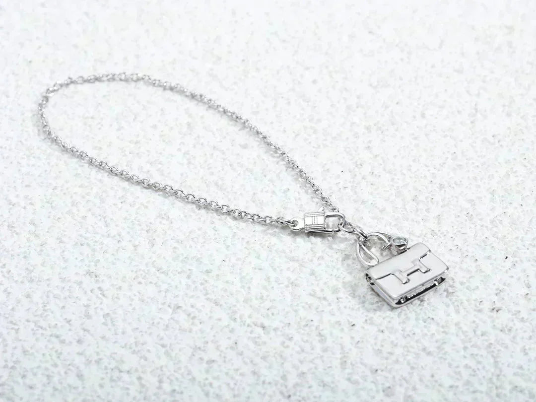 [⭐DORISW] AMULETT-ANHÄNGER SILBER-HALSKETTE