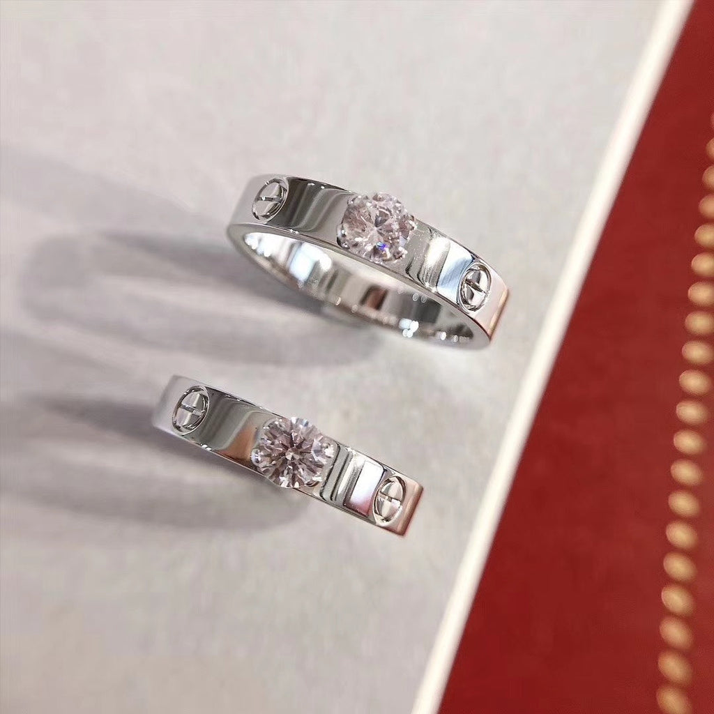 [⭐DORISW] ラブリング 3.6mm 1粒ダイヤモンド