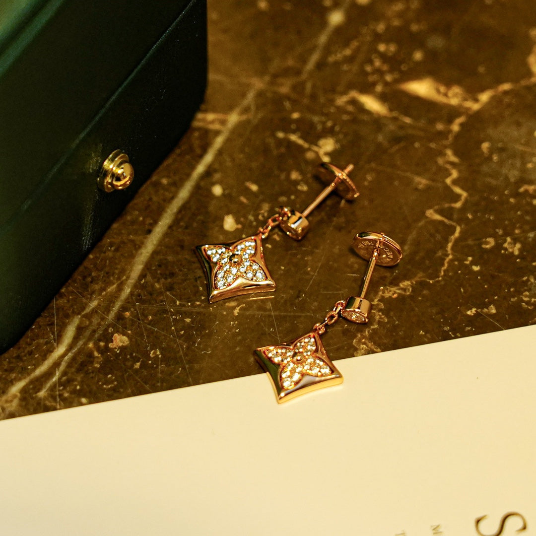 [⭐DORISW] STERN-DIAMANT-OHRRINGE GOLD