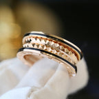 [⭐DORISW]ZERO 1 PINK GOLD BLACK CERAMIC RING