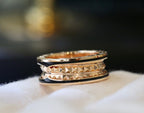 [⭐DORISW]ZERO 1 PINK GOLD BLACK CERAMIC RING