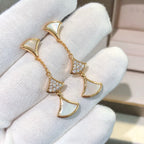 [⭐DORISW]DREAM OHRRINGE 3 MOTIVE DIAMANT PERLMUTT ROSÉGOLD
