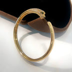 [⭐DORISW] PANTHERE GOLD DIAMOND OPEN BRACELET