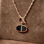 [⭐DORISW] CHAINE VERSO BLACK CERAMIC NECKLACE
