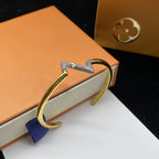 [⭐DORISW] VOLTE UPSITE DOWN DIAMOND GOLD OPEN BRACELET
