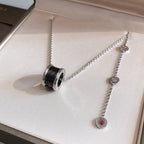 [⭐DORISW]ZERO 1 BLACK CERAMIC SILVER NECKLACE