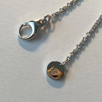[⭐DORISW]ZERO 1 BLACK CERAMIC SILVER NECKLACE