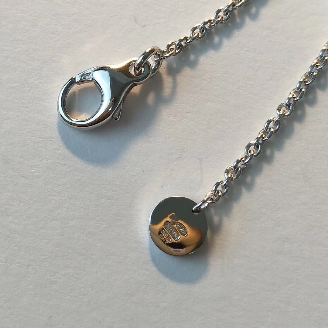 [⭐DORISW]ZERO 1 BLACK CERAMIC SILVER NECKLACE