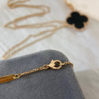 [⭐DORISW] CLOVER 25MM ネックレス ゴールド オニキス