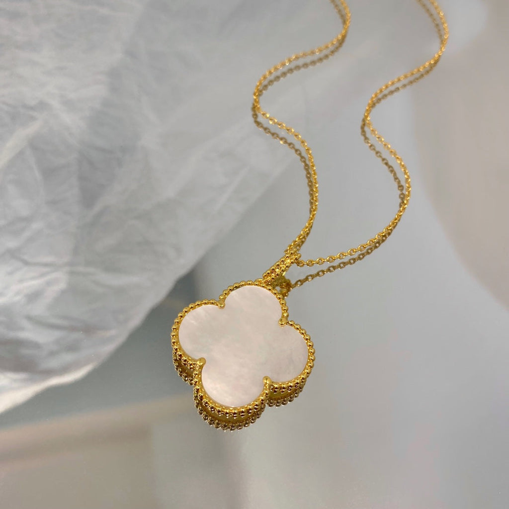 [⭐DORISW] CLOVER 25MM MOP LARGE PENDANT NECKLACE