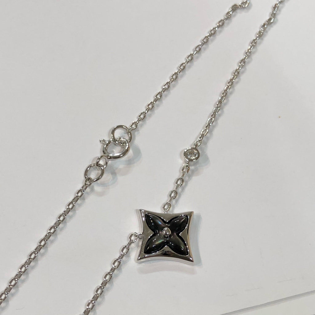[⭐DORISW] STAR SCHWARZES PERLMUTT-COLLIER