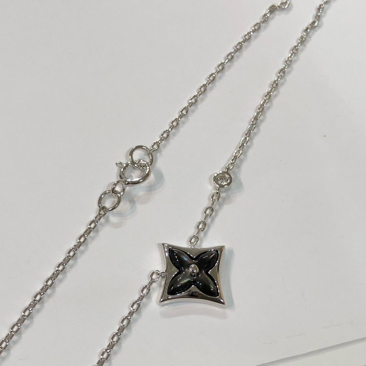 [⭐DORISW] STAR SCHWARZES PERLMUTT-COLLIER