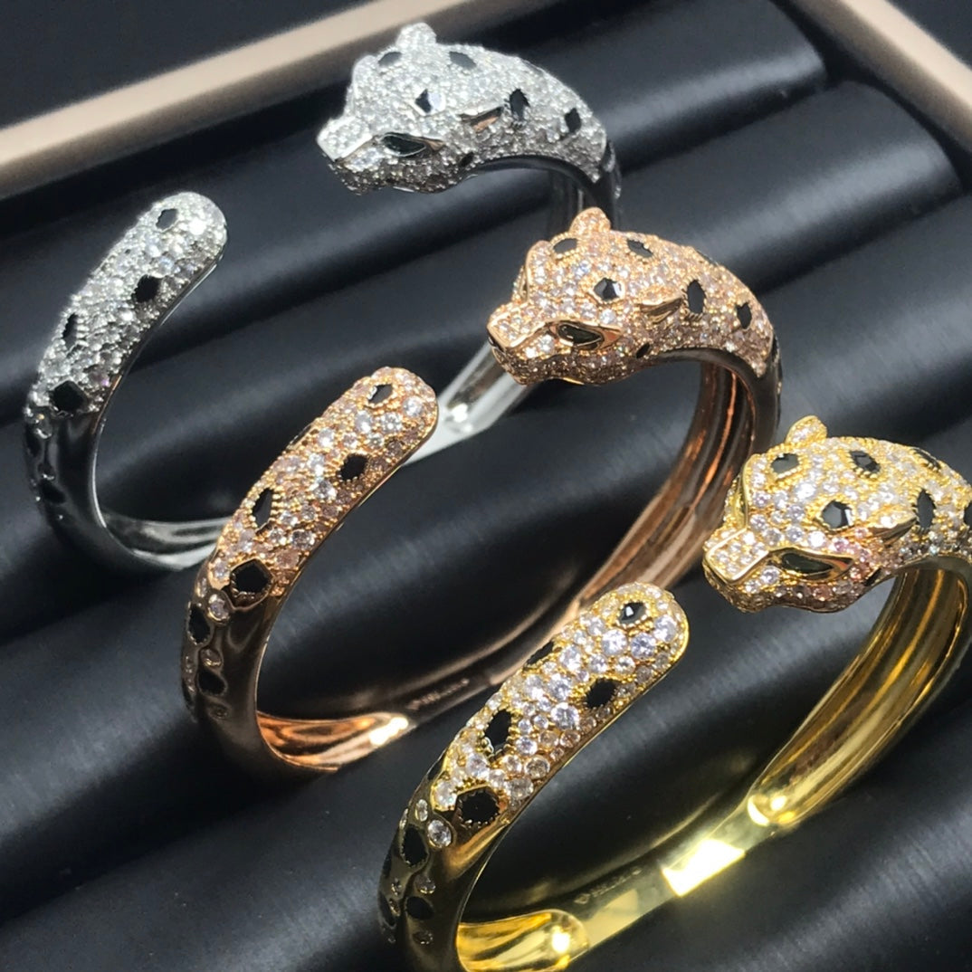 [⭐DORISW] PANTHÈRE GROSSES ARMBAND DIAMANTEN