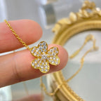 [⭐DORISW] BLUMEN-DIAMANT-HALSKETTE