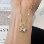 [⭐DORISW] BLUMEN-DIAMANT-HALSKETTE