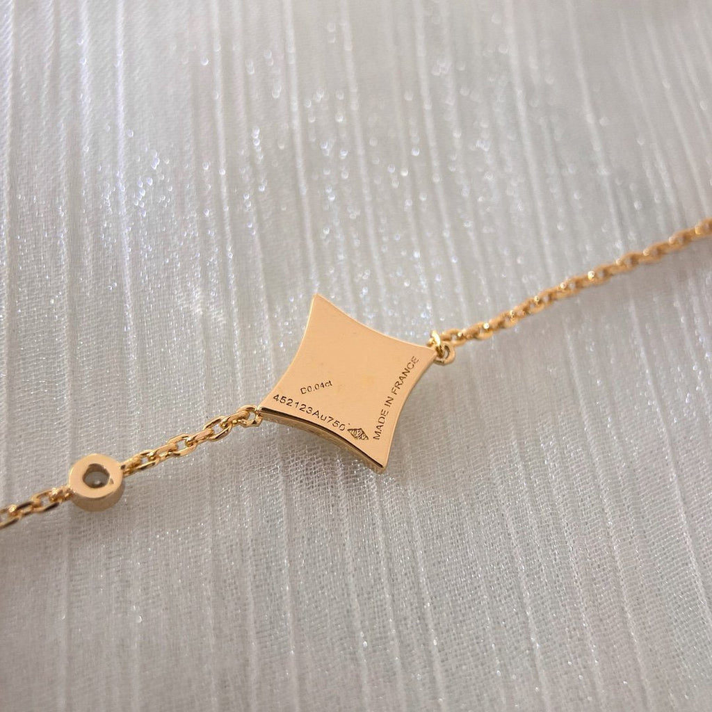 [⭐DORISW] COLOR STAR KARNELIAN ROSÉGOLD DIAMANTARMBAND