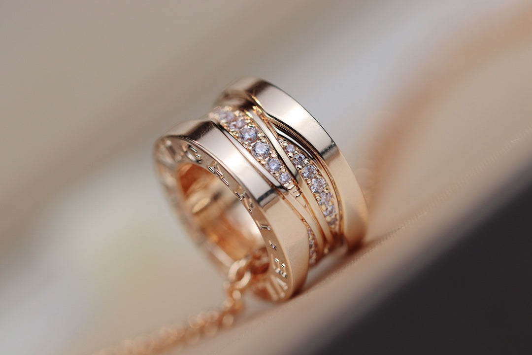 [⭐DORISW]ZERO 1 ROSÉGOLD-DIAMANT-HALSKETTE