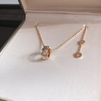 [⭐DORISW]SERPENTI ANHÄNGER-HALSKETTE AUS ROSÉGOLD MIT DIAMANTEN