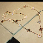 [⭐DORISW] CLOVER 20 MOTIFS LASER DIAMOND NECKLACE
