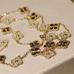 [⭐DORISW] CLOVER 20 MOTIFS LASER DIAMOND NECKLACE