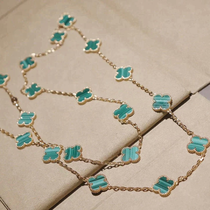 [⭐DORISW] CLOVER 20 MOTIFS MALACHITE GOLD