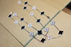 [⭐DORISW] CLOVER 20 MOTIFS ONYX DIAMOND SILVER