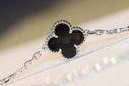 [⭐DORISW] CLOVER 20 MOTIFS ONYX DIAMOND SILVER