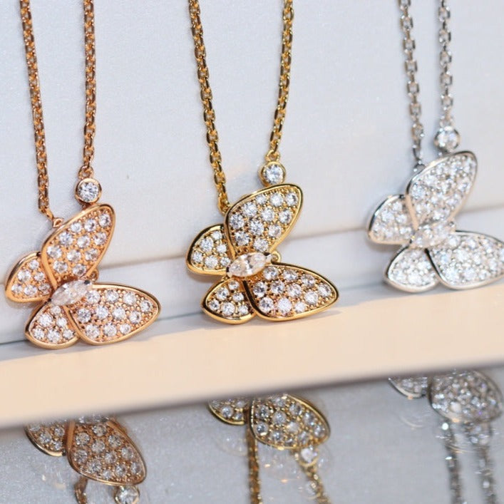 [⭐DORISW] SCHMETTERLING-DIAMANTKETTE