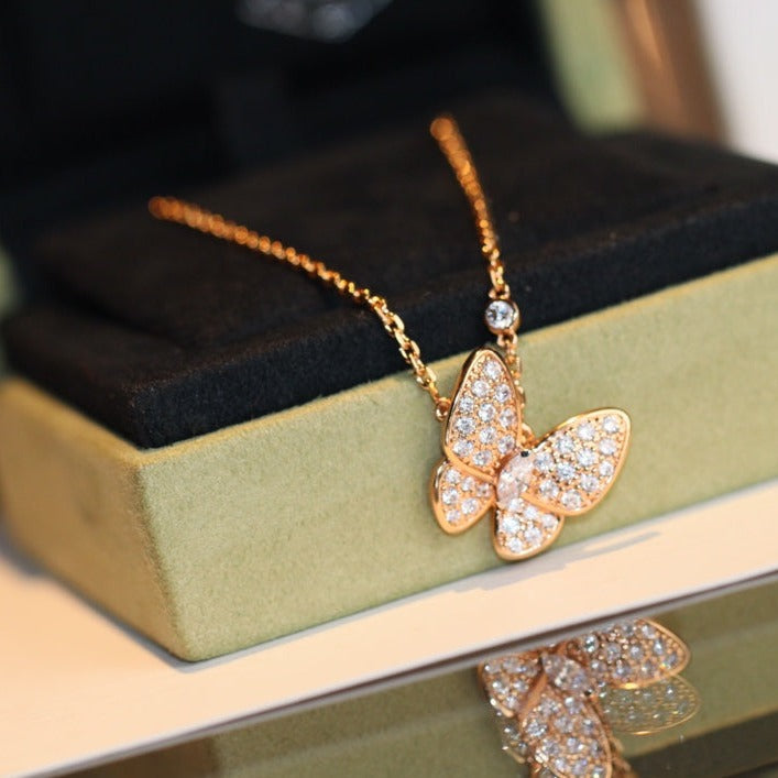 [⭐DORISW] SCHMETTERLING-DIAMANTKETTE