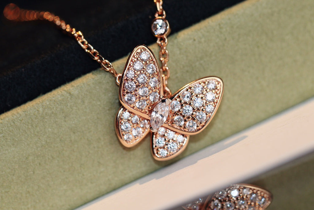 [⭐DORISW] SCHMETTERLING-DIAMANTKETTE