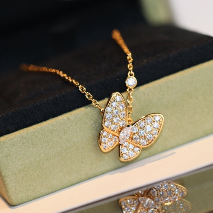 [⭐DORISW] SCHMETTERLING-DIAMANTKETTE