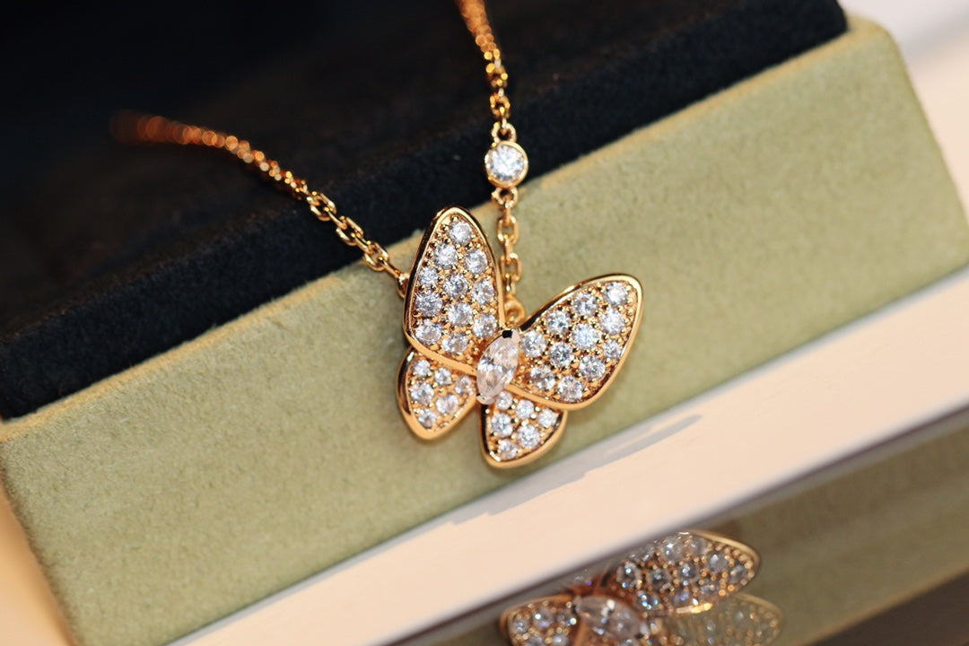 [⭐DORISW] SCHMETTERLING-DIAMANTKETTE