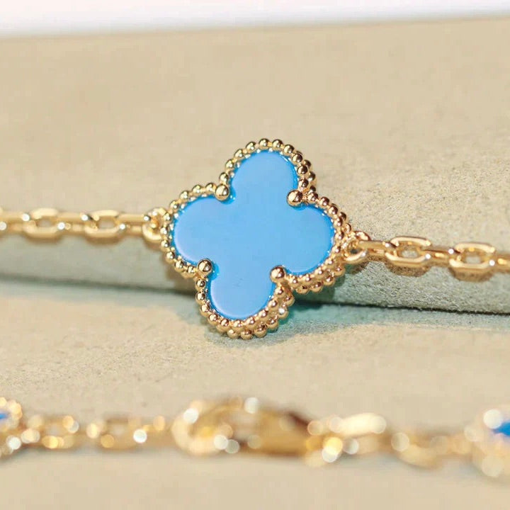[⭐DORISW] CLOVER 20 MOTIFS TURQUOISE GOLD