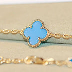 [⭐DORISW] CLOVER 20 MOTIFS TURQUOISE GOLD