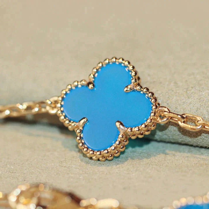 [⭐DORISW] CLOVER 20 MOTIFS TURQUOISE GOLD