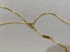 [⭐DORISW] CLOVER 25MM NECKLACE GOLD CARNELIAN