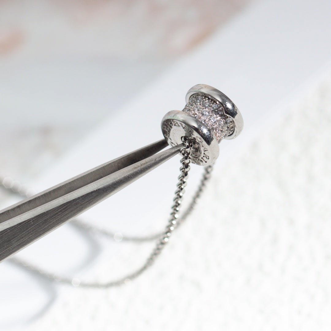 [⭐DORISW]ZERO 1 SILVER DIAMOND NECKLACE