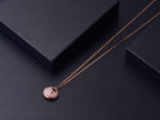 [⭐DORISW] AMULETTE HALSKETTE ROSÉGOLD ROSA PERLMUTT