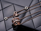 [⭐DORISW]ZERO 1 OFFENE HALSKETTE AUS ROSÉGOLD MIT DIAMANT