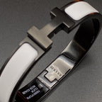 [⭐DORISW] H-ARMBAND 12MM SCHWARZ WEISS KERAMIK