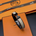 [⭐DORISW] H BRACELET 12MM BLACK BEIGE CERAMIC