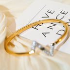 [⭐DORISW] VOLTE UPSIDE DOWN GOLD-DIAMANTARMBAND