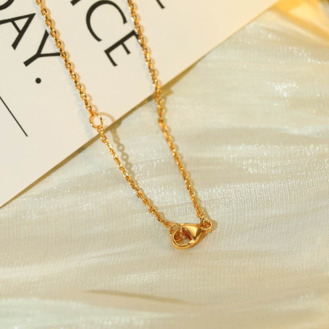 [⭐DORISW] VOLT SILVER DIAMOND PEDANT NECKLACE