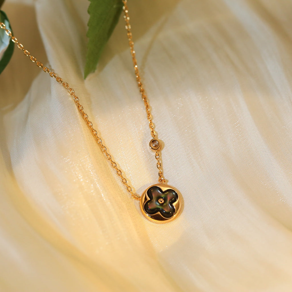 [⭐DORISW] SUN ANHÄNGER ROSÉGOLD 1 DIAMANT HALSKETTE