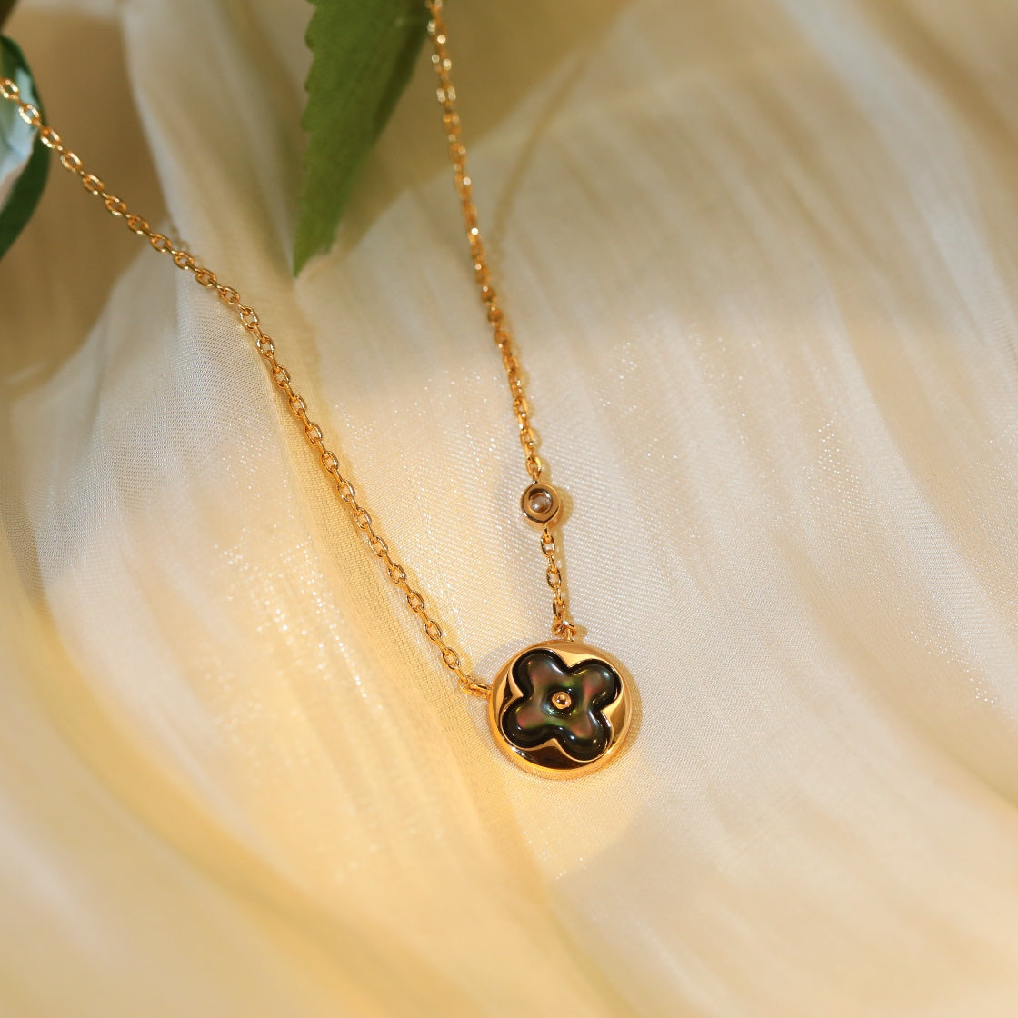 [⭐DORISW] SUN ANHÄNGER ROSÉGOLD 1 DIAMANT HALSKETTE