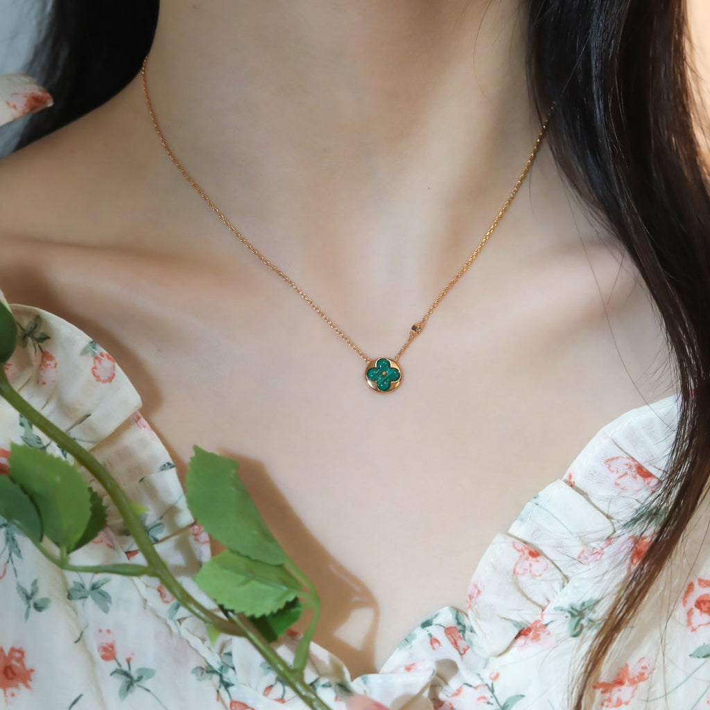 [⭐DORISW] SUN ANHÄNGER ROSÉGOLD 1 DIAMANT HALSKETTE