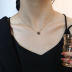 [⭐DORISW] SUN ANHÄNGER ROSÉGOLD 1 DIAMANT HALSKETTE