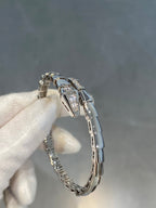 [⭐DORISW]SERPENTI ARMBAND DIAMANTEN SILBER