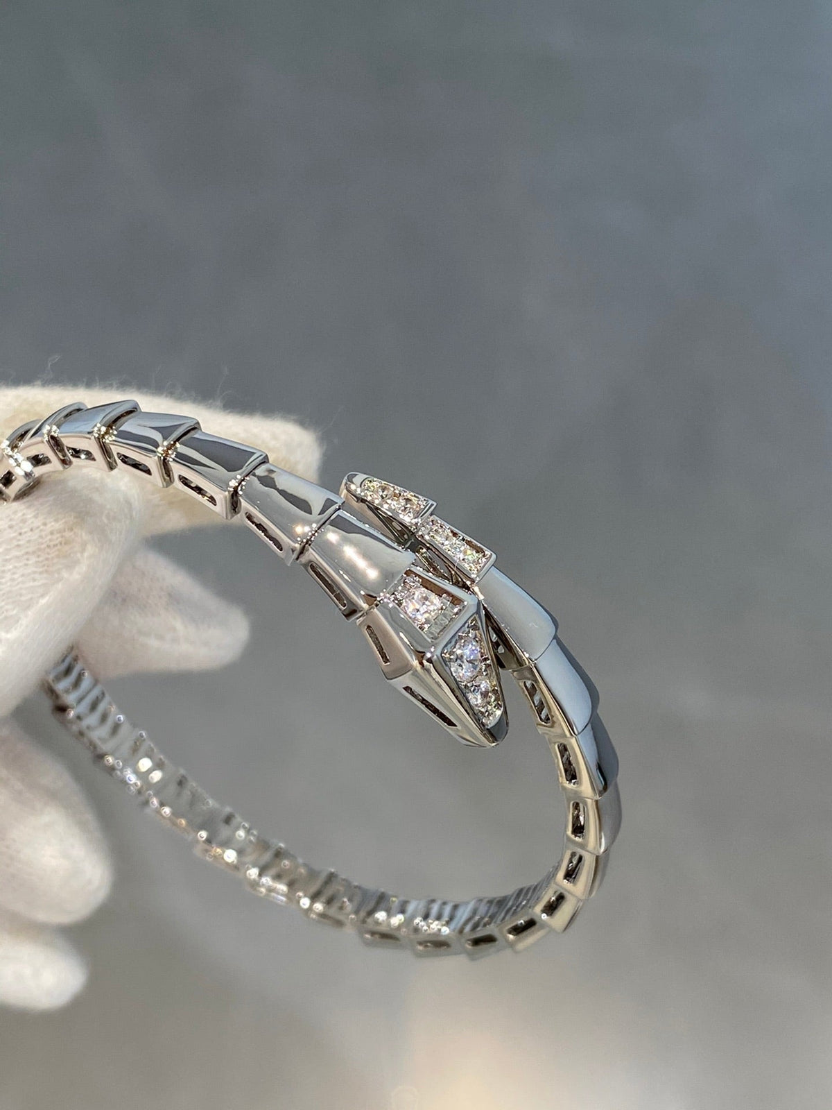 [⭐DORISW]SERPENTI ARMBAND DIAMANTEN SILBER