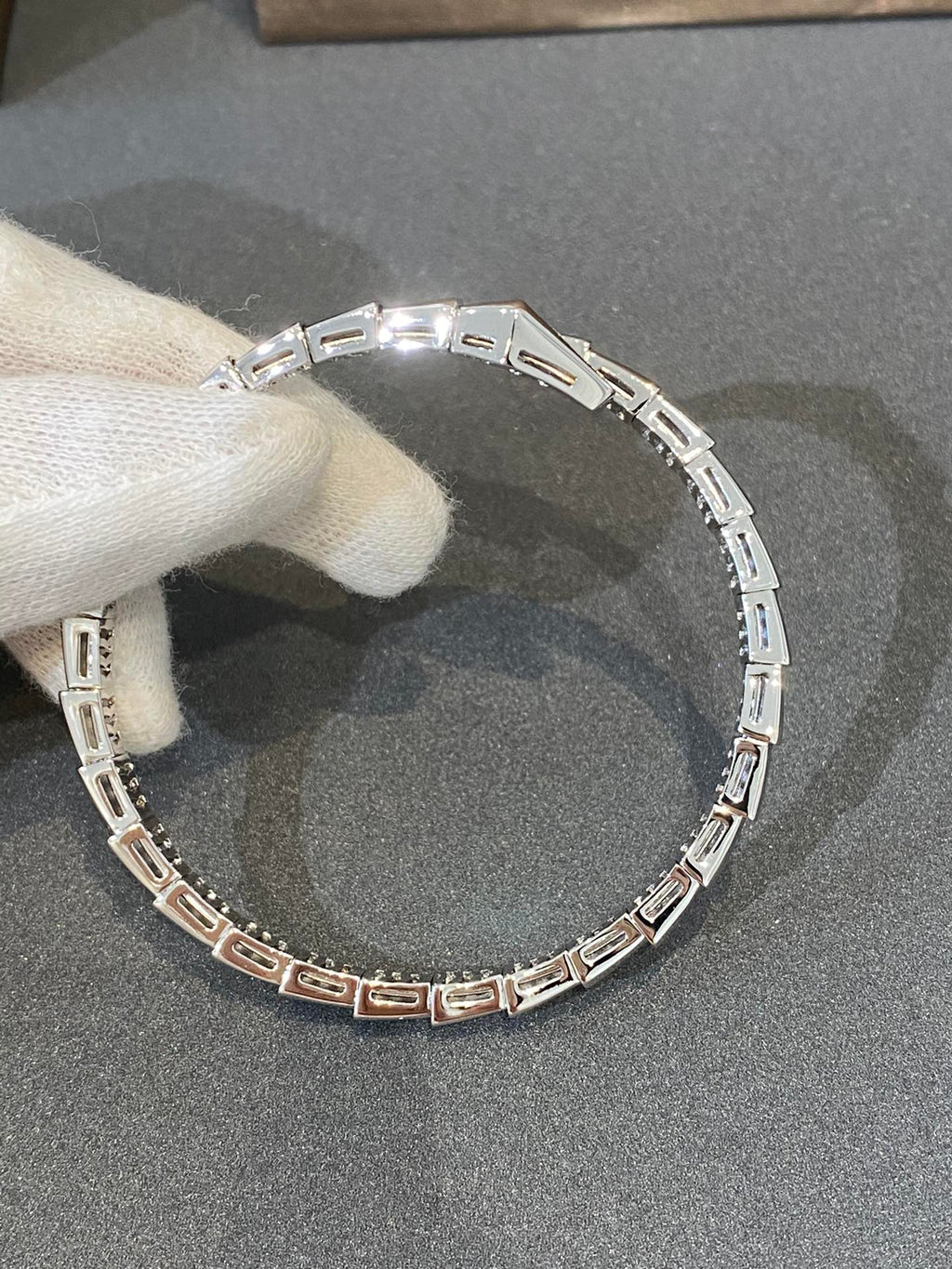 [⭐DORISW]SERPENTI ARMBAND DIAMANTEN SILBER